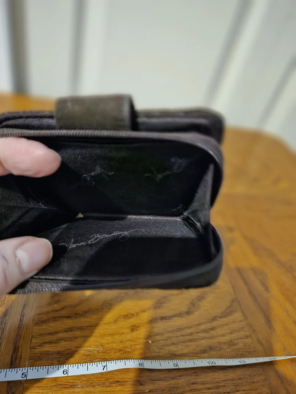 Black Quilted Vera Bradley Snap & Zip Wallet - Picture 6 of 6
